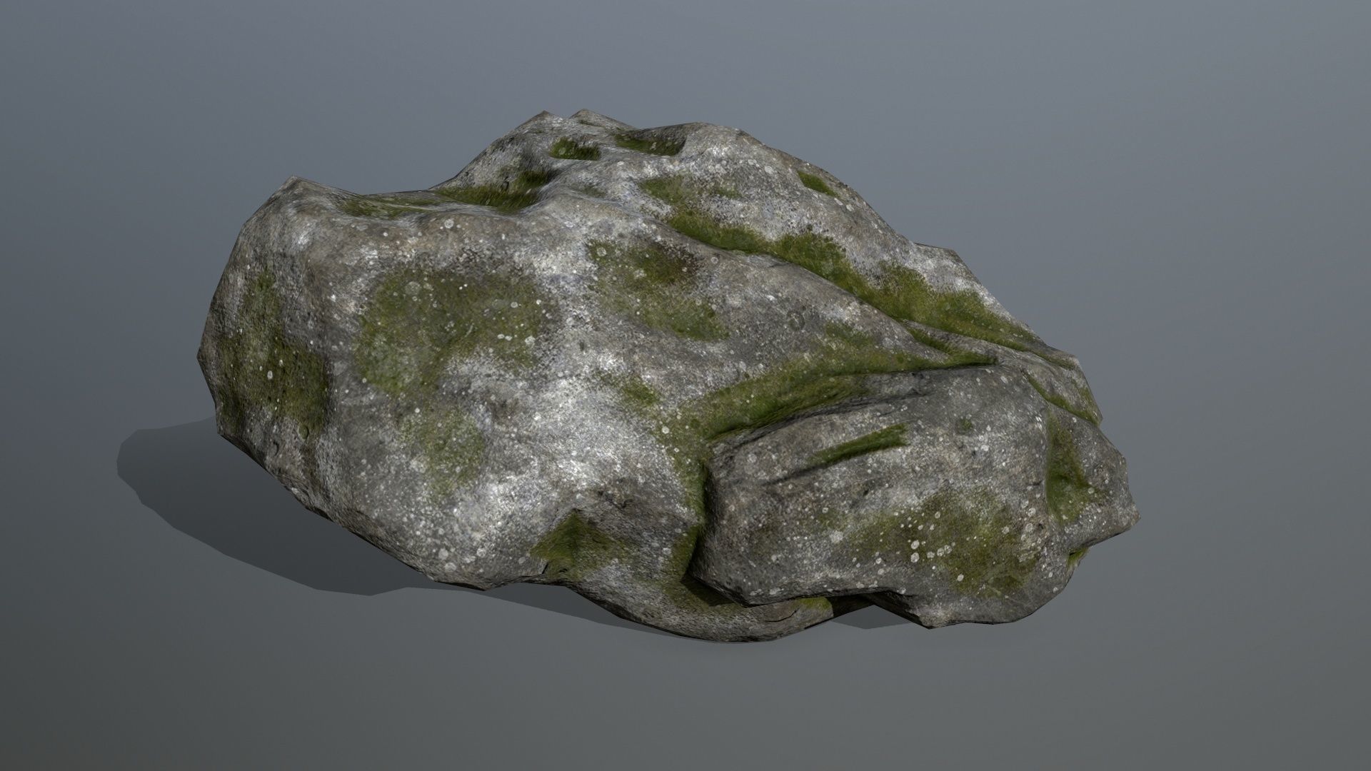 forest rocks set Low-poly 3D model_6