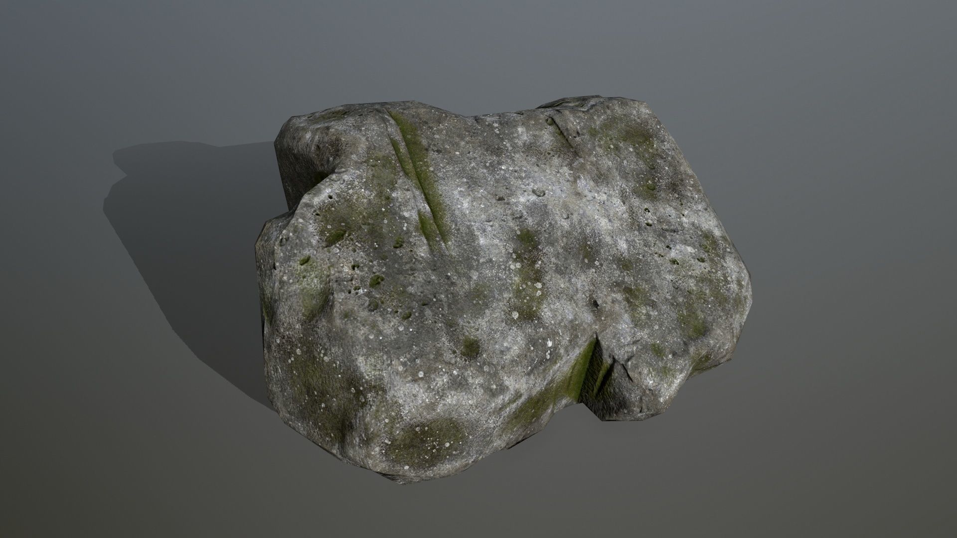 forest rocks set Low-poly 3D model_2