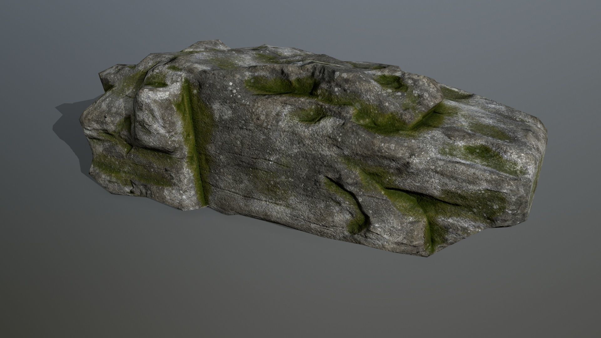 forest rocks set Low-poly 3D model_1