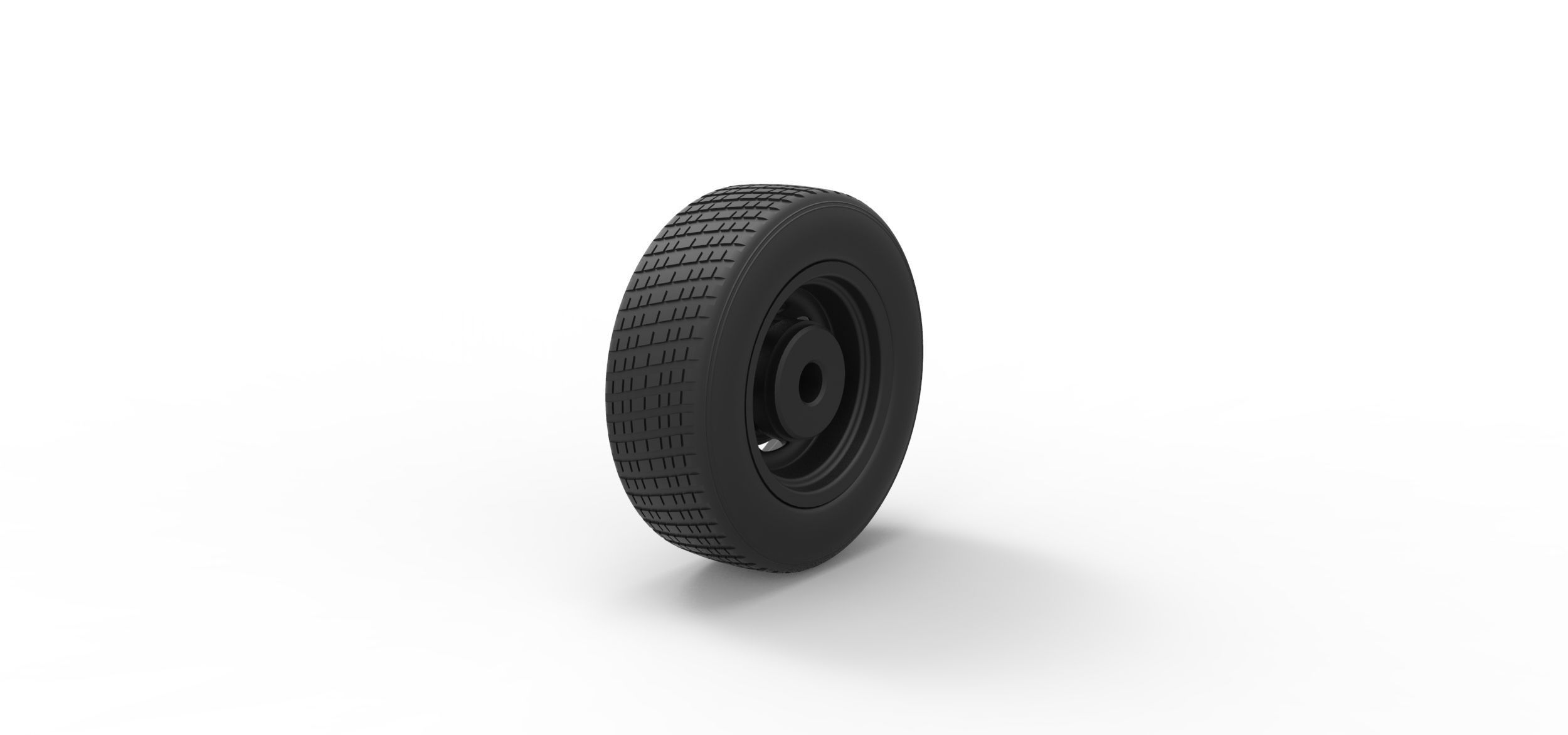 Car wheel 2 3D print model_3