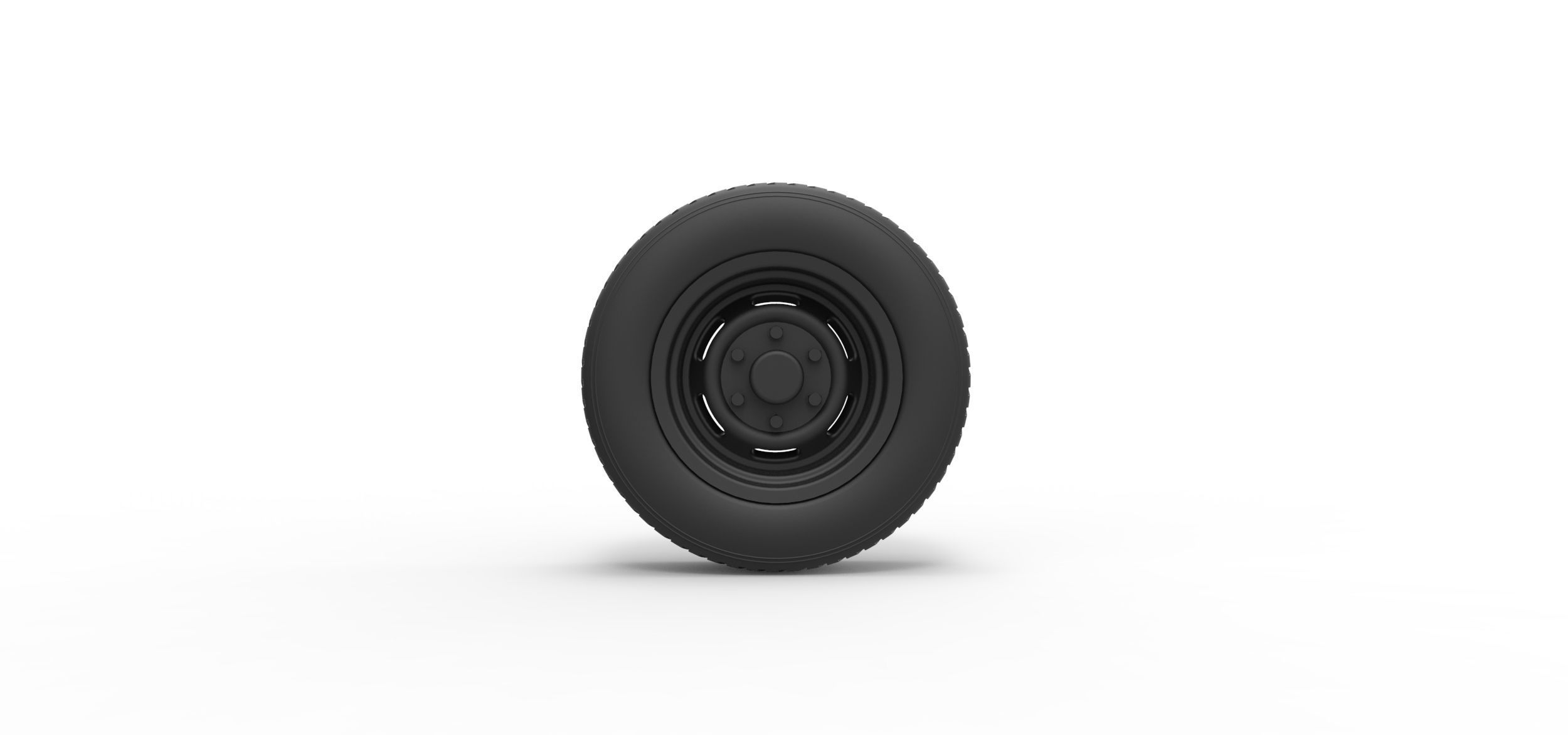 Car wheel 2 3D print model_4