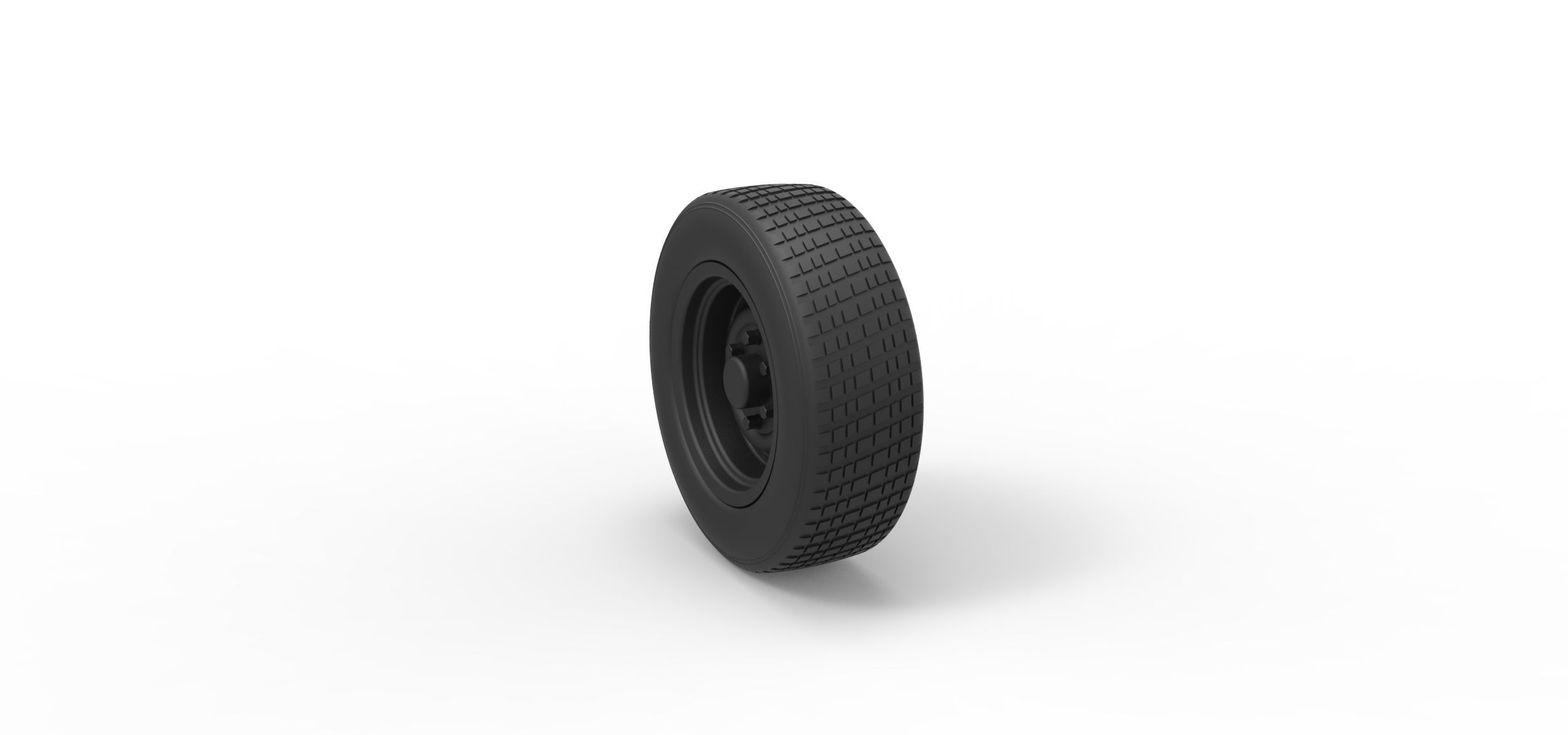 Car wheel 2 3D print model_1