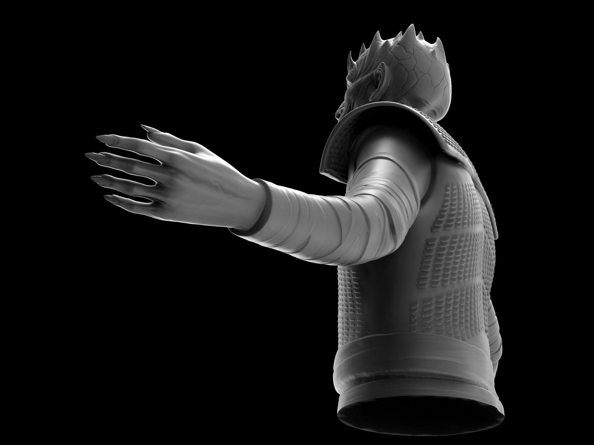 Night King Half Body - Game of Thrones 3D print model_4