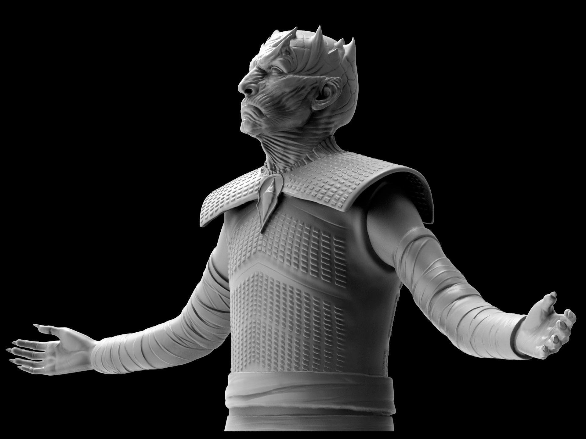 Night King Half Body - Game of Thrones 3D print model_2