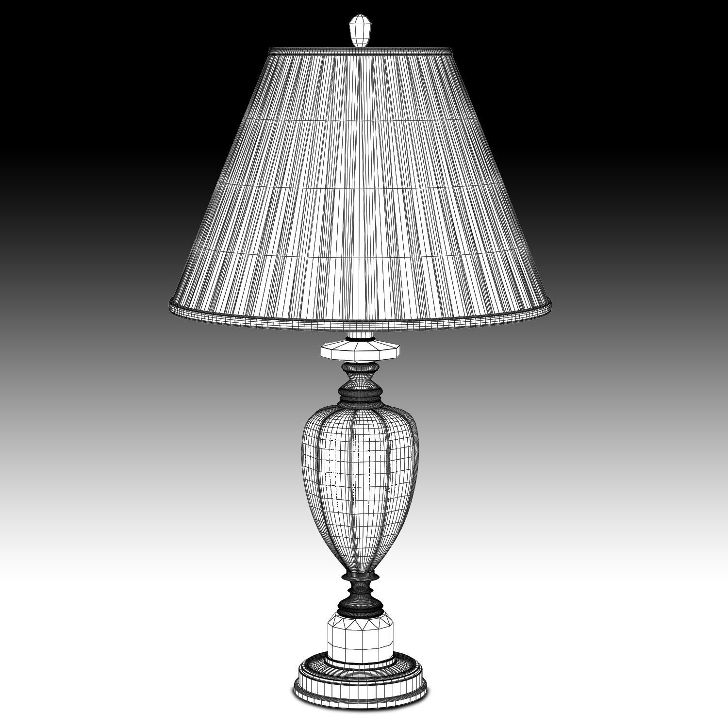 Griffiths and Griffiths 77826 solid crystal brass lamp 3D model_3
