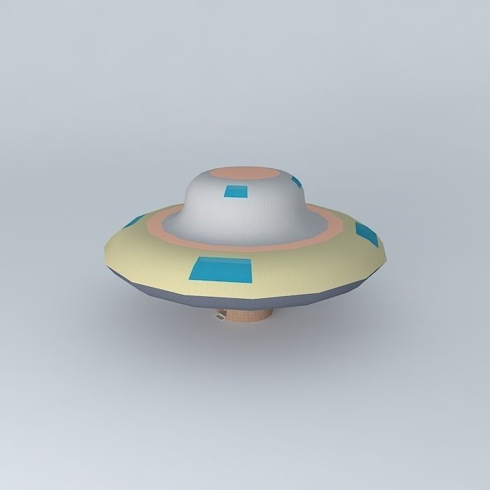 UFO with interior Free 3D model_1
