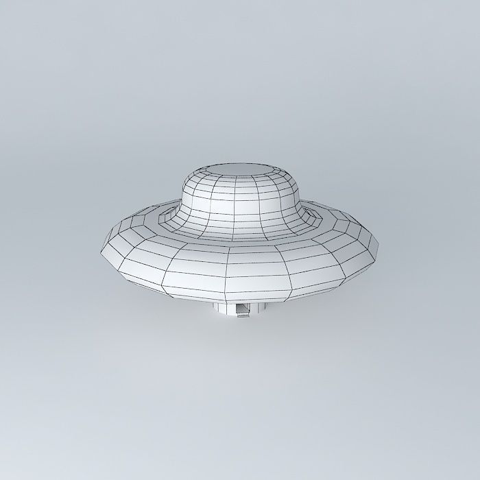UFO with interior Free 3D model_4