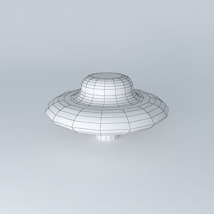 UFO with interior Free 3D model_3