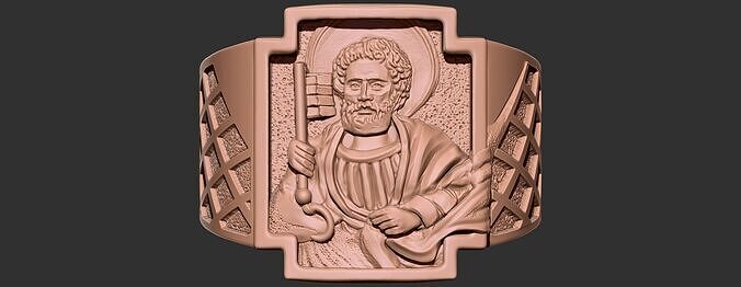 Fishermans Ring of Pope Leo XIV 3D print model
