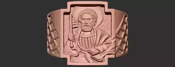 Fishermans Ring of Pope Leo XIV 3D print model