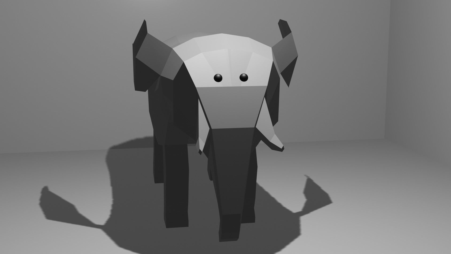 Low Poly Elephant 3D model