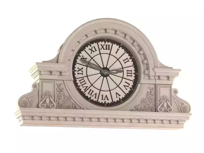 Front street clock Vray Corona 3D model