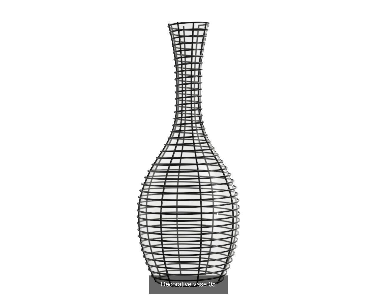 vases wavy vase 3D Model Collection_8