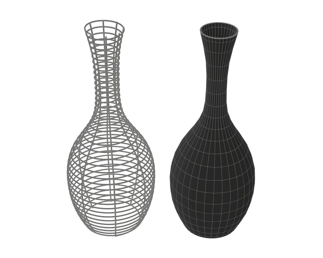 vases wavy vase 3D Model Collection_36