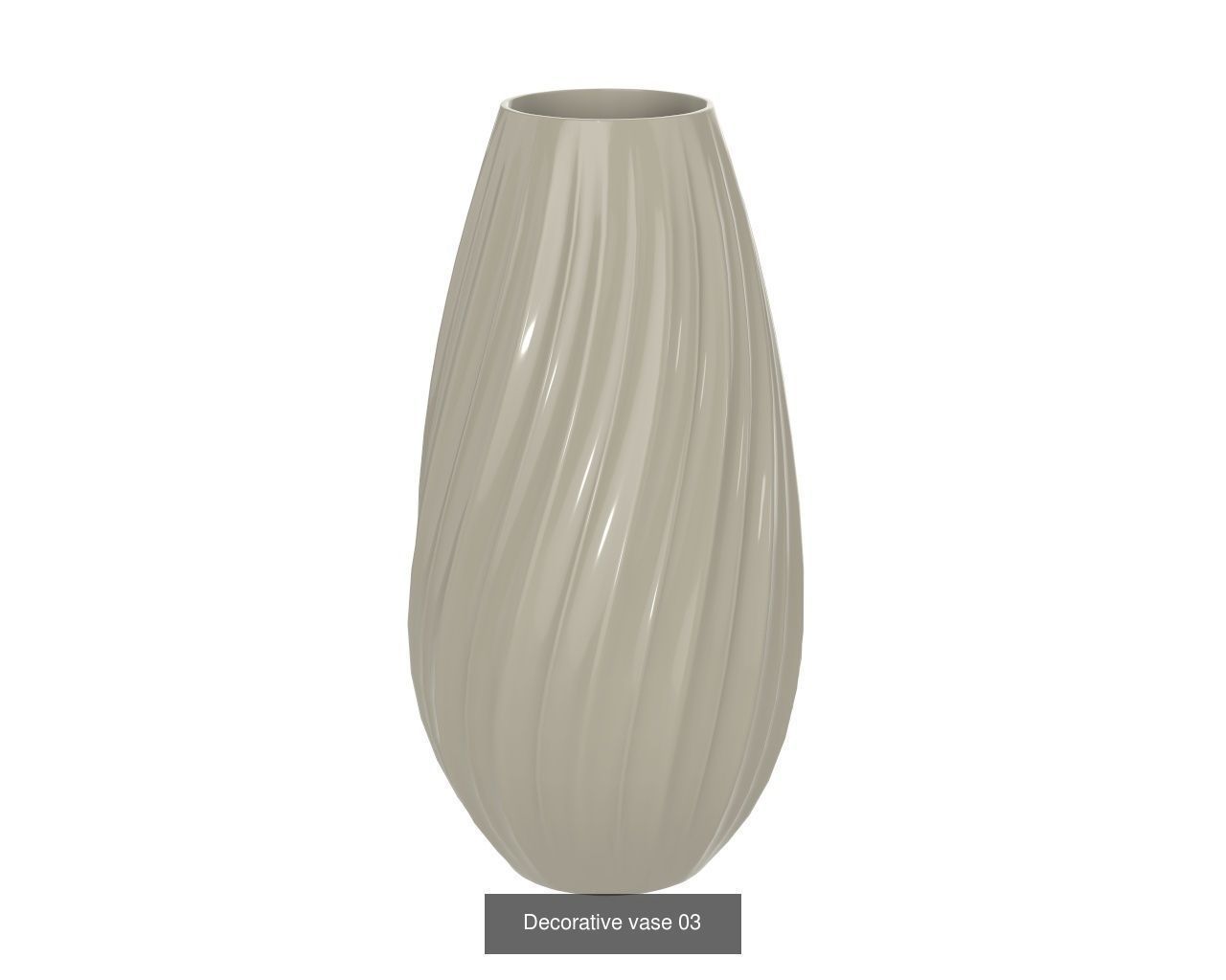 vases wavy vase 3D Model Collection_10