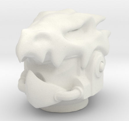 dragon space helmet 3D print model_4