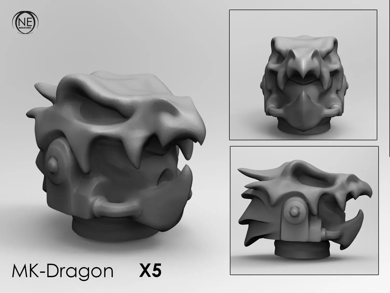 dragon space helmet 3D print model_0