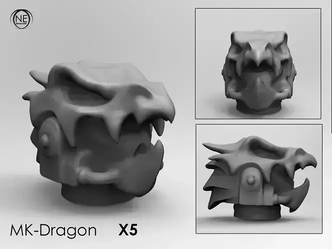 dragon space helmet 3D print model