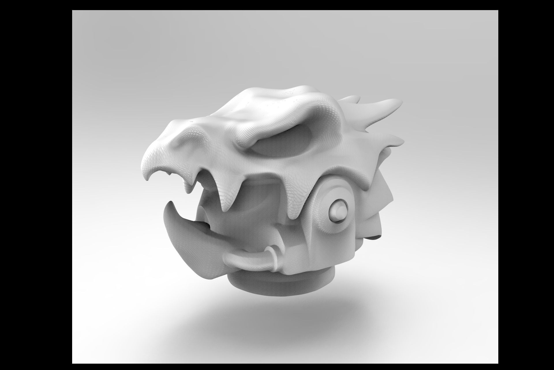 dragon space helmet 3D print model_1