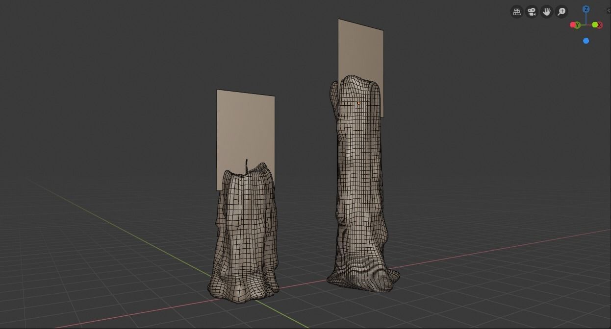 Candles Lowpoly Low-poly 3D model_4