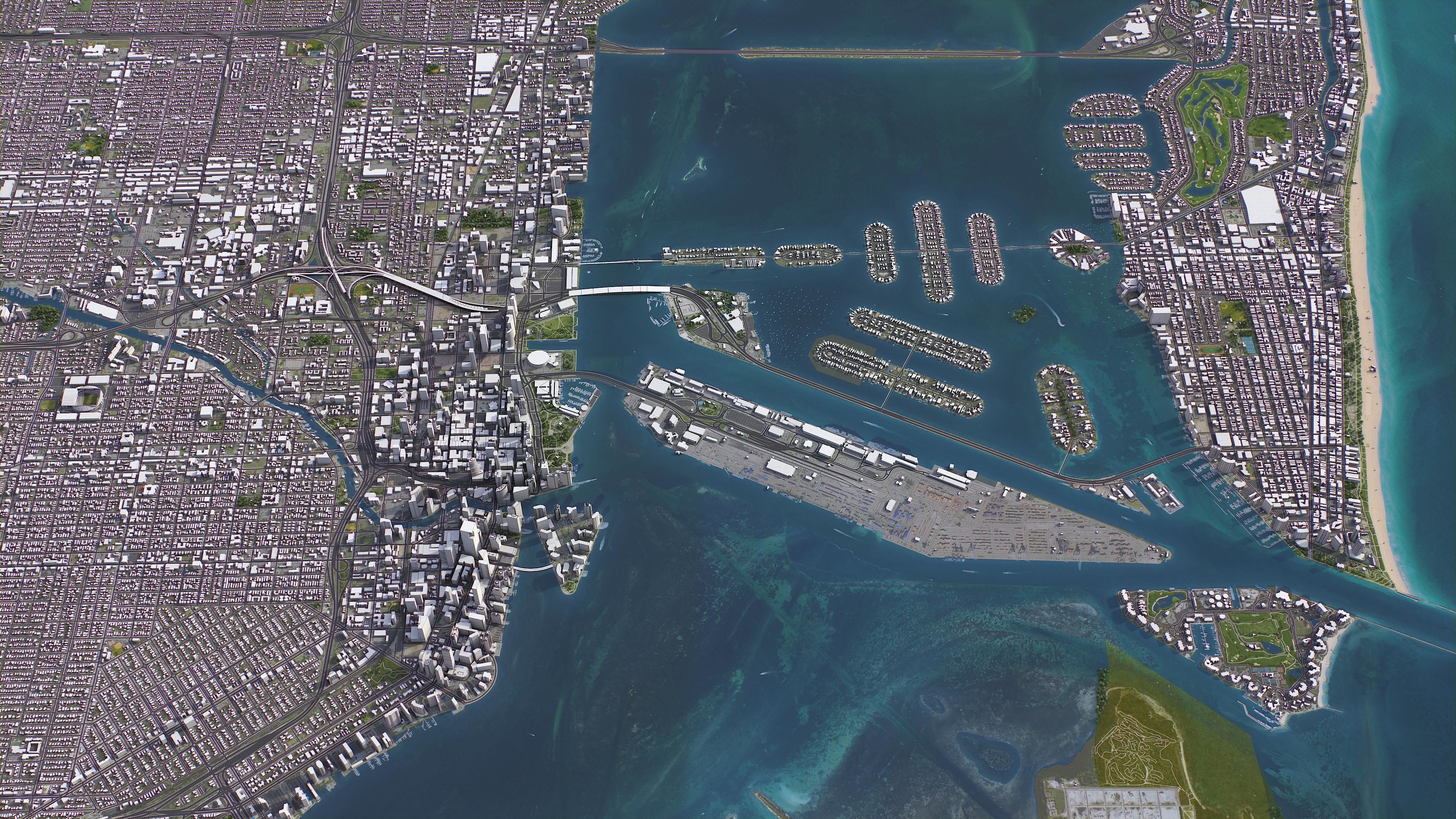 Miami Low-poly 3D model_14