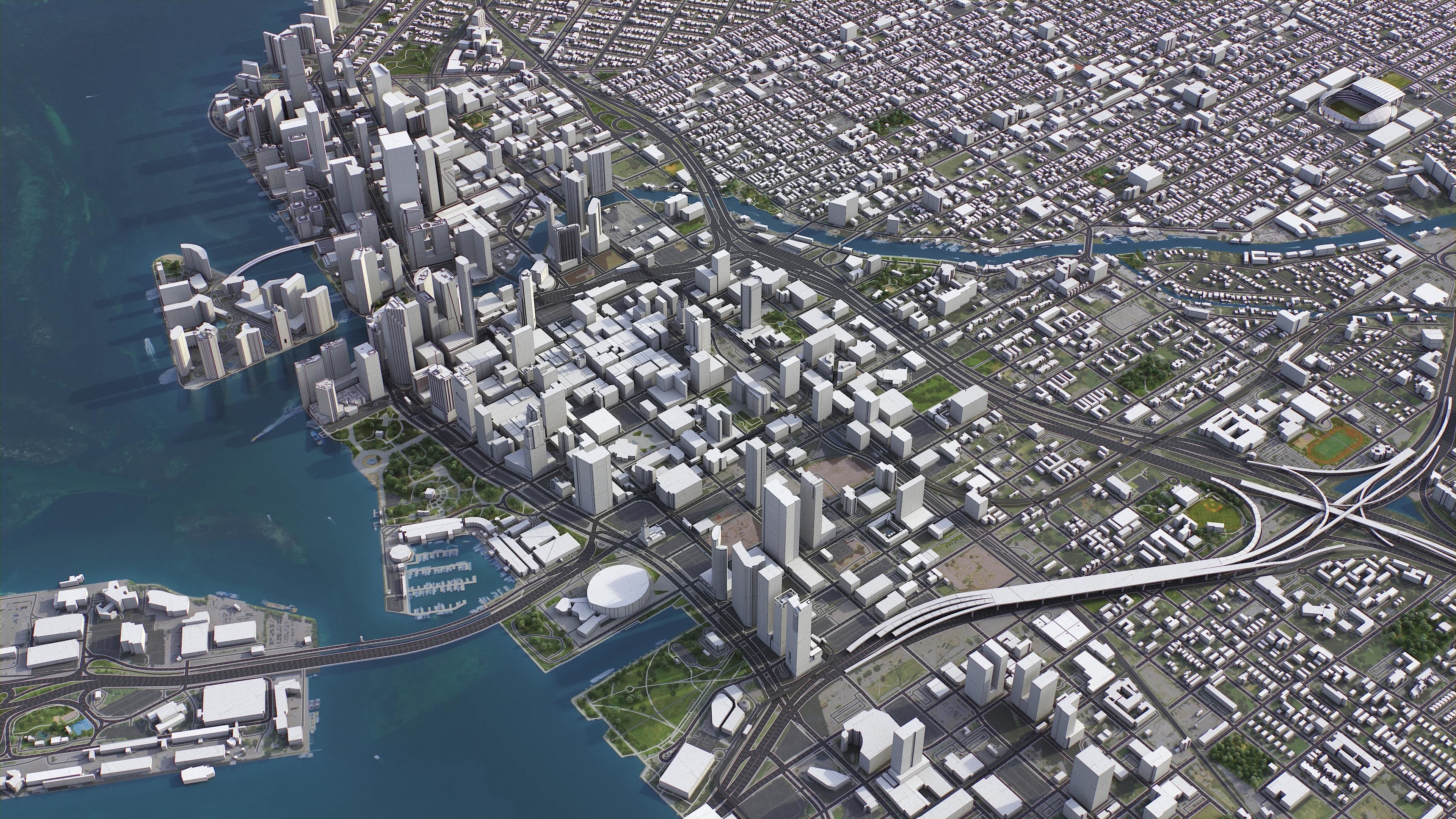 Miami Low-poly 3D model_8