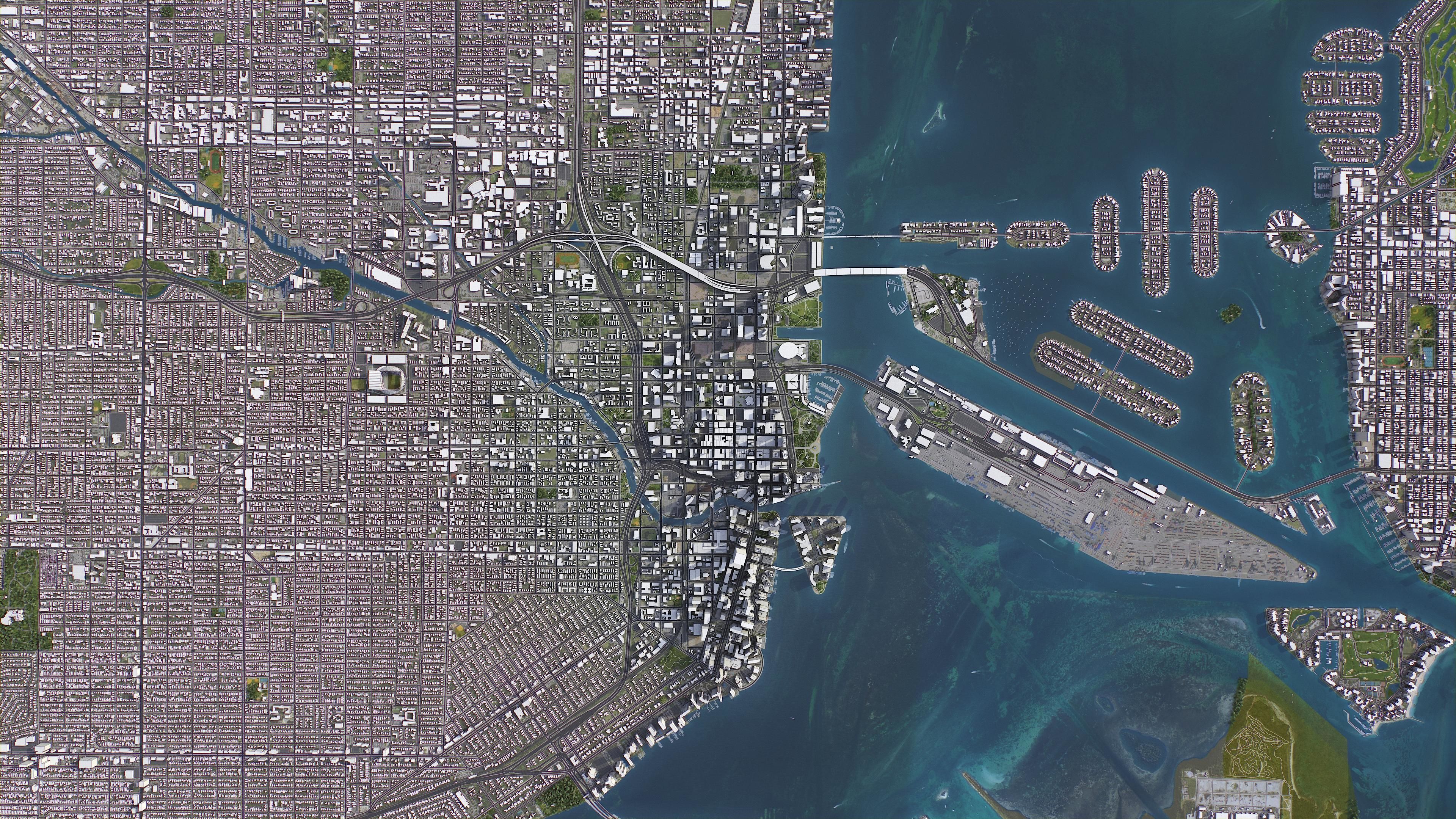 Miami Low-poly 3D model_10