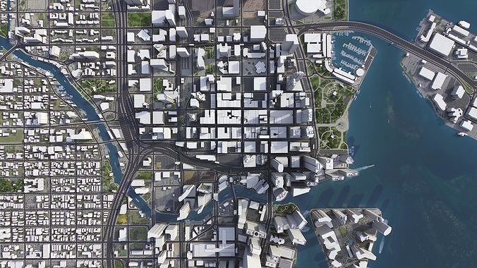 Miami Low-poly 3D model 7