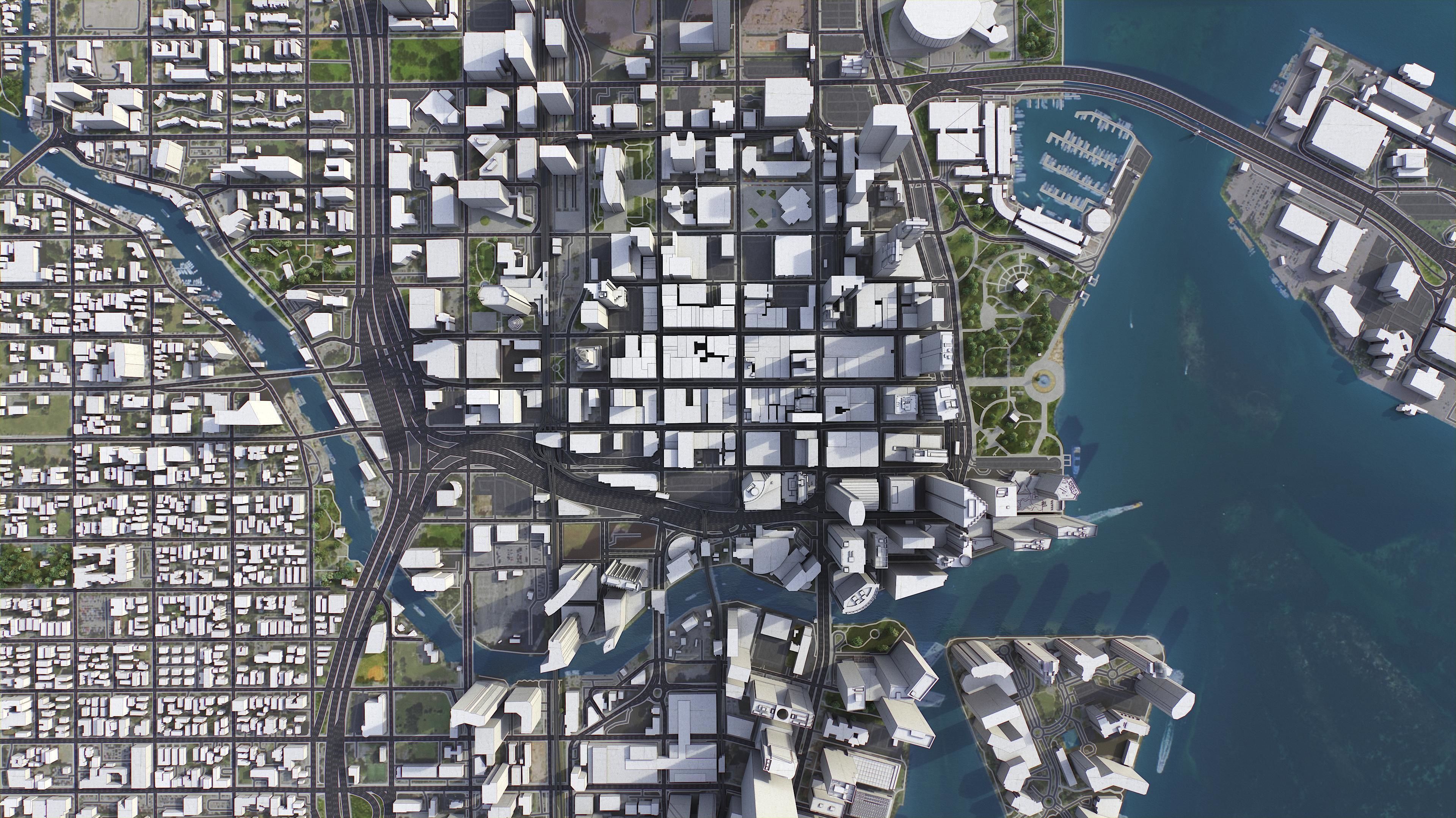 Miami Low-poly 3D model_6