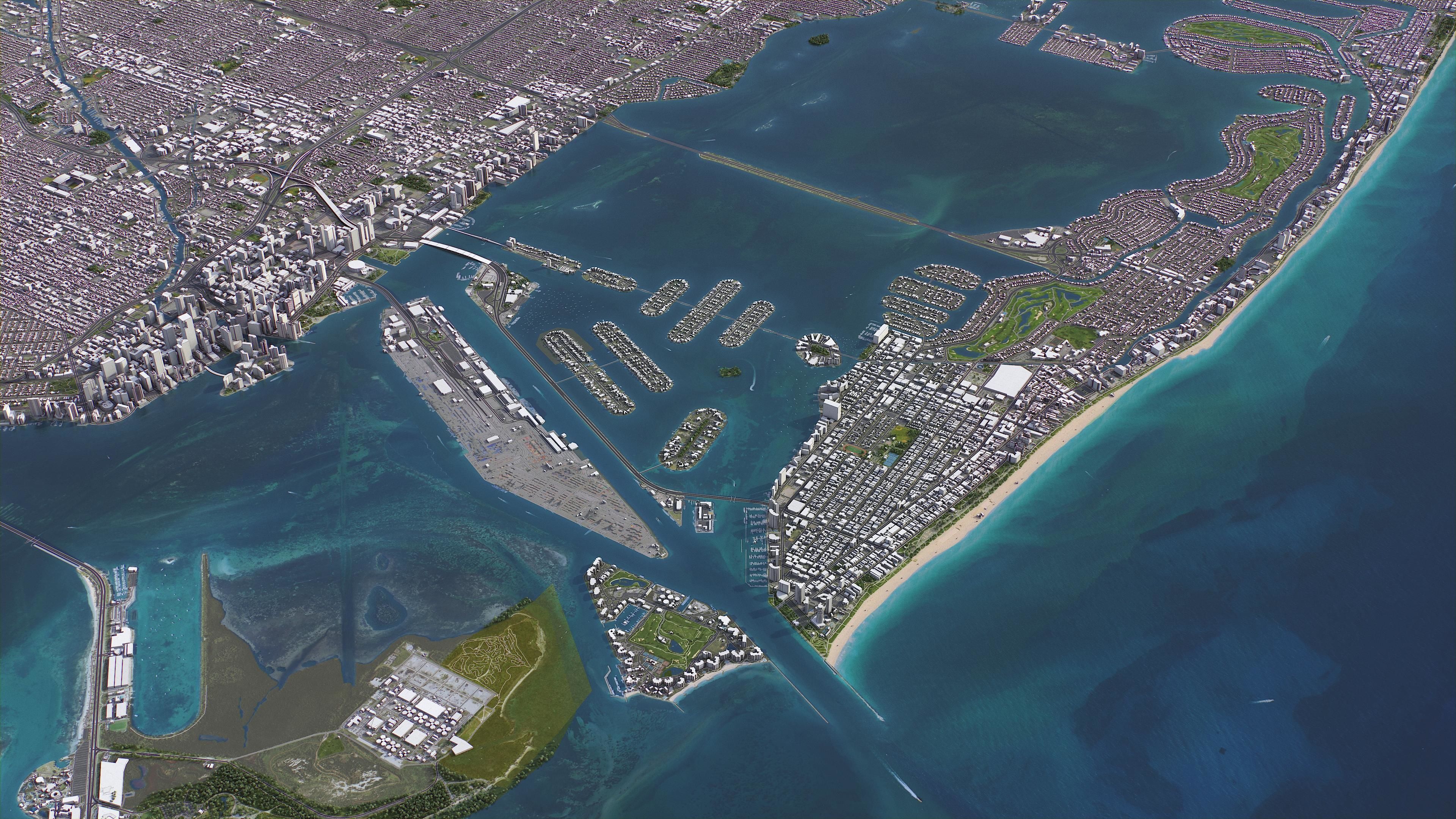 Miami Low-poly 3D model_18