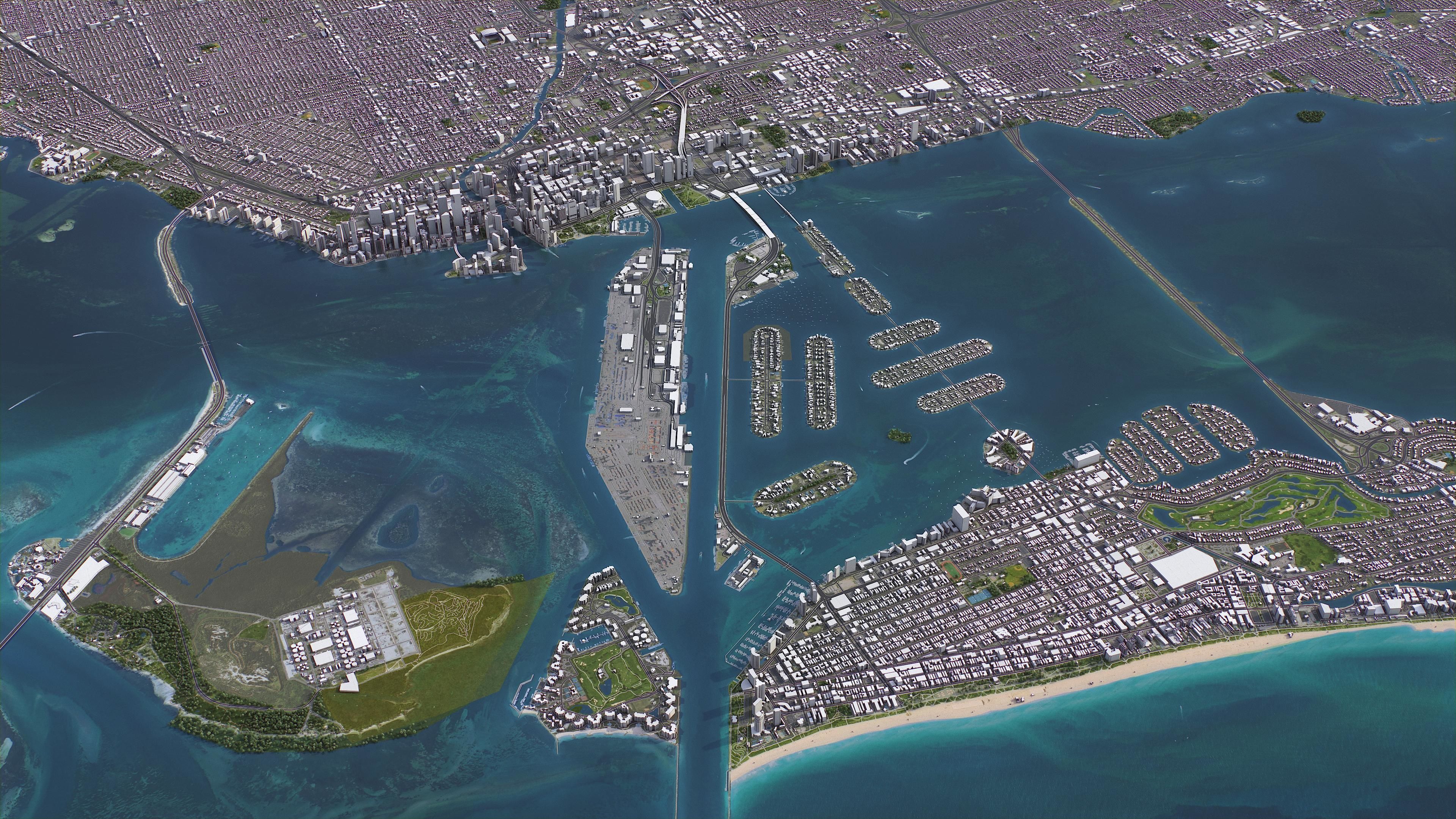 Miami Low-poly 3D model_17