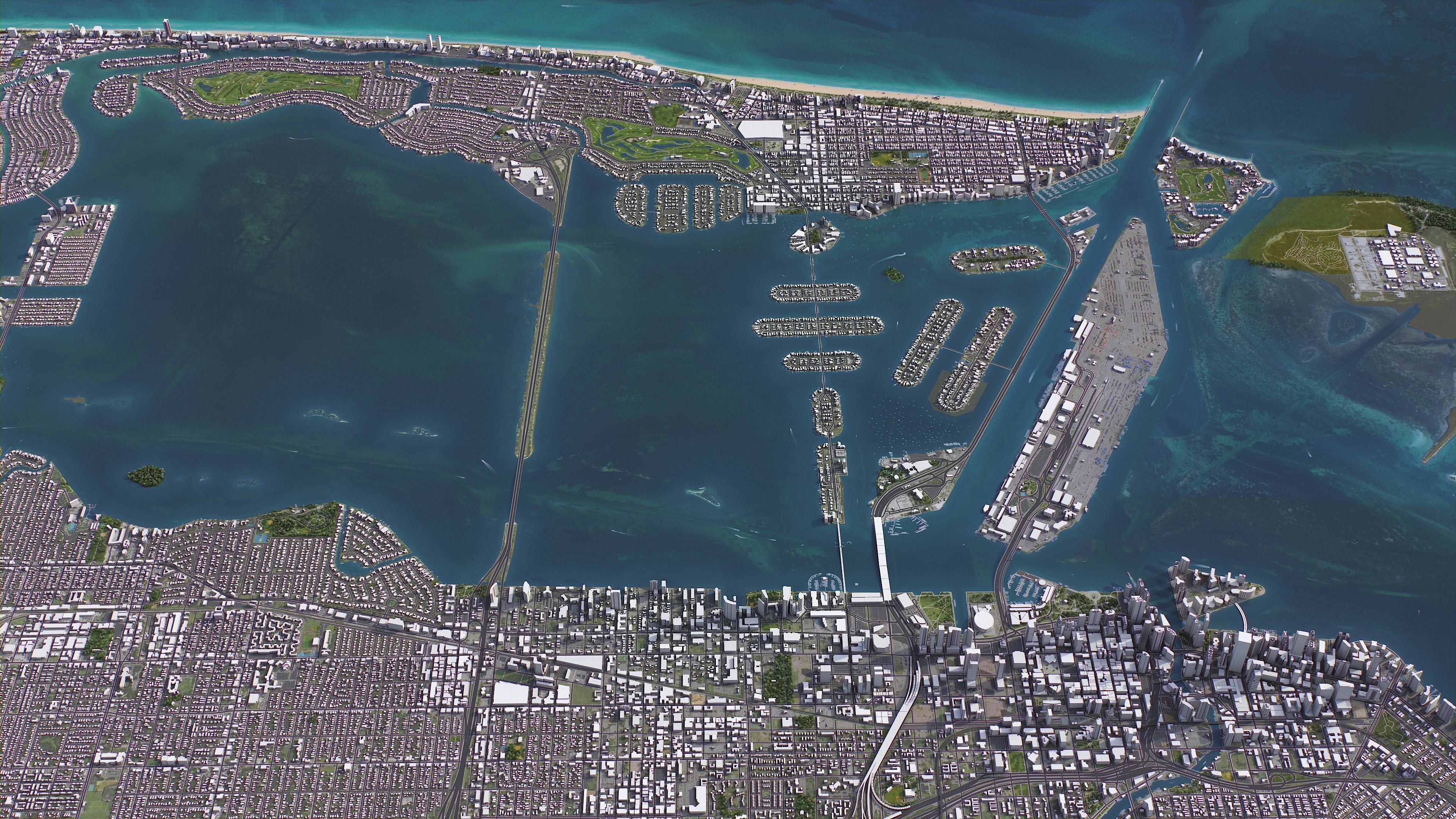 Miami Low-poly 3D model_15