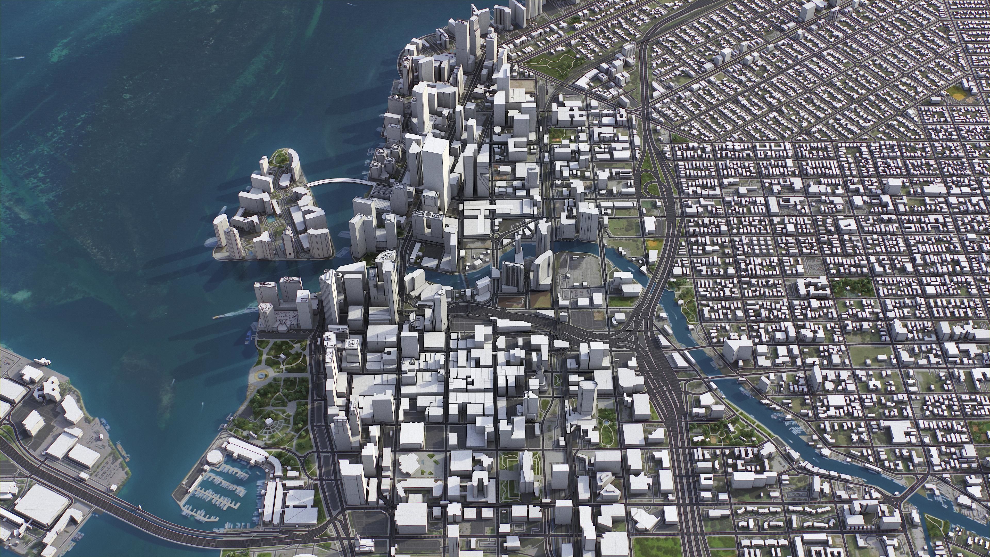 Miami Low-poly 3D model_5