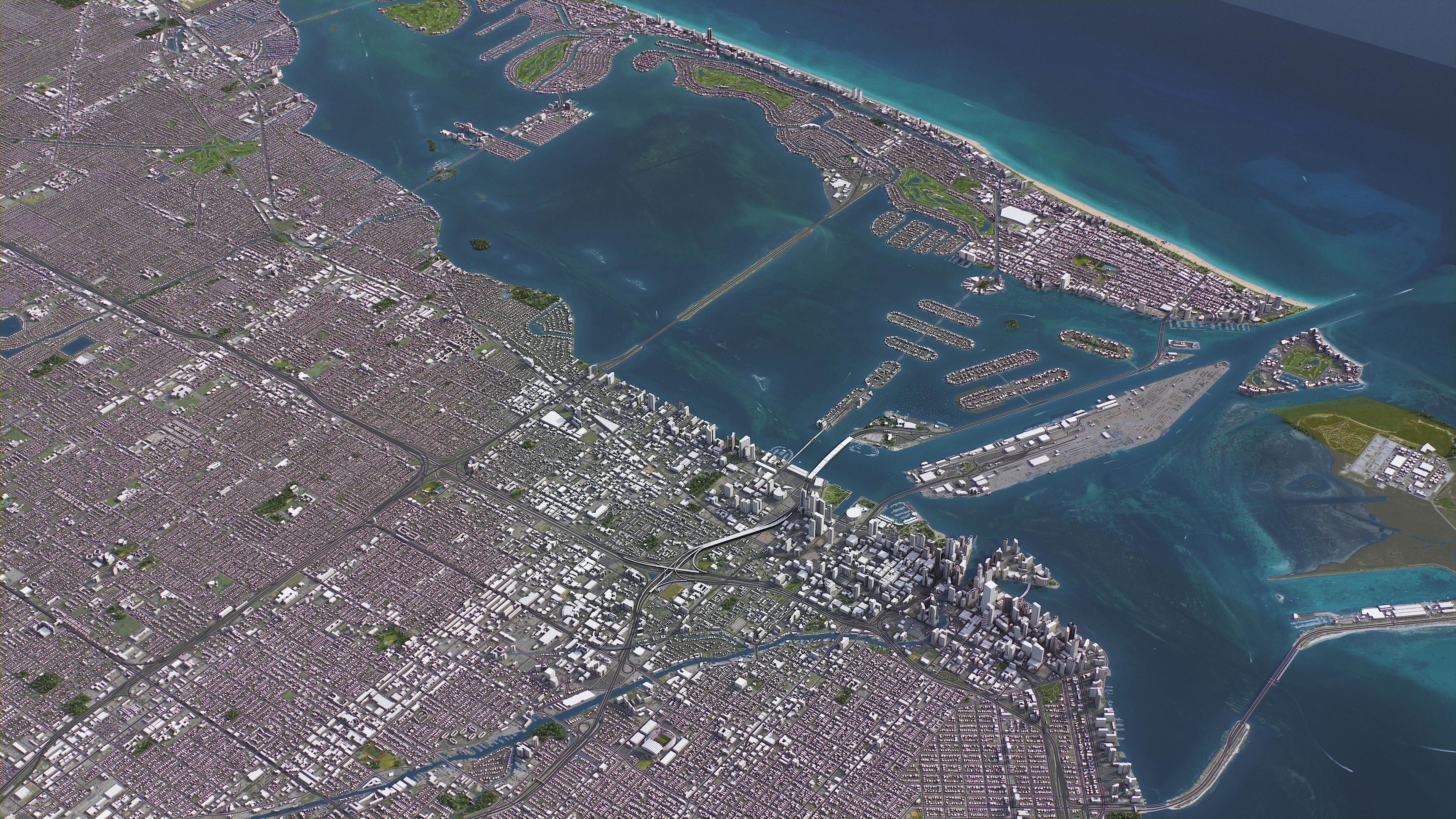 Miami Low-poly 3D model_19