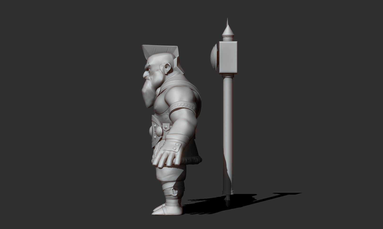 Viking Warrior Low-poly 3D model_20