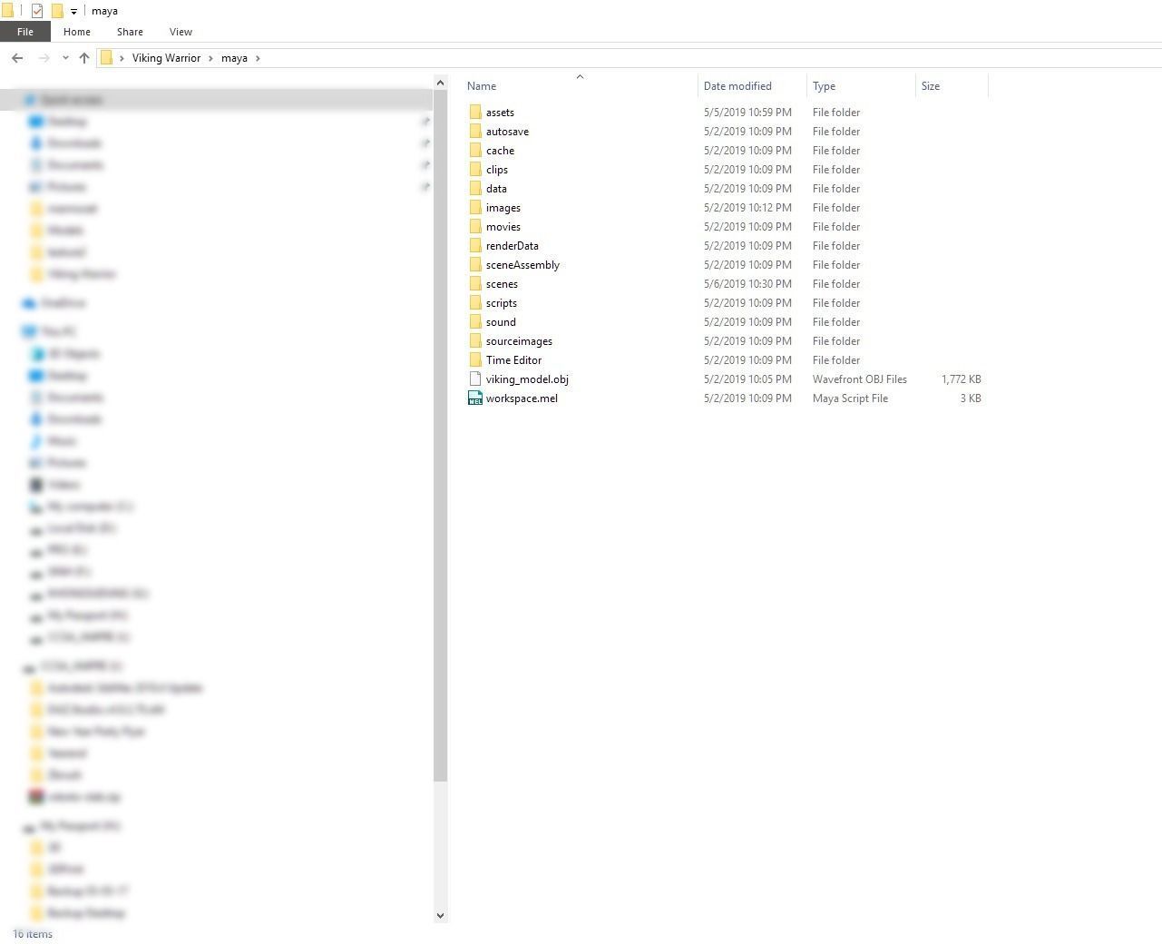 Viking Warrior Low-poly 3D model_13