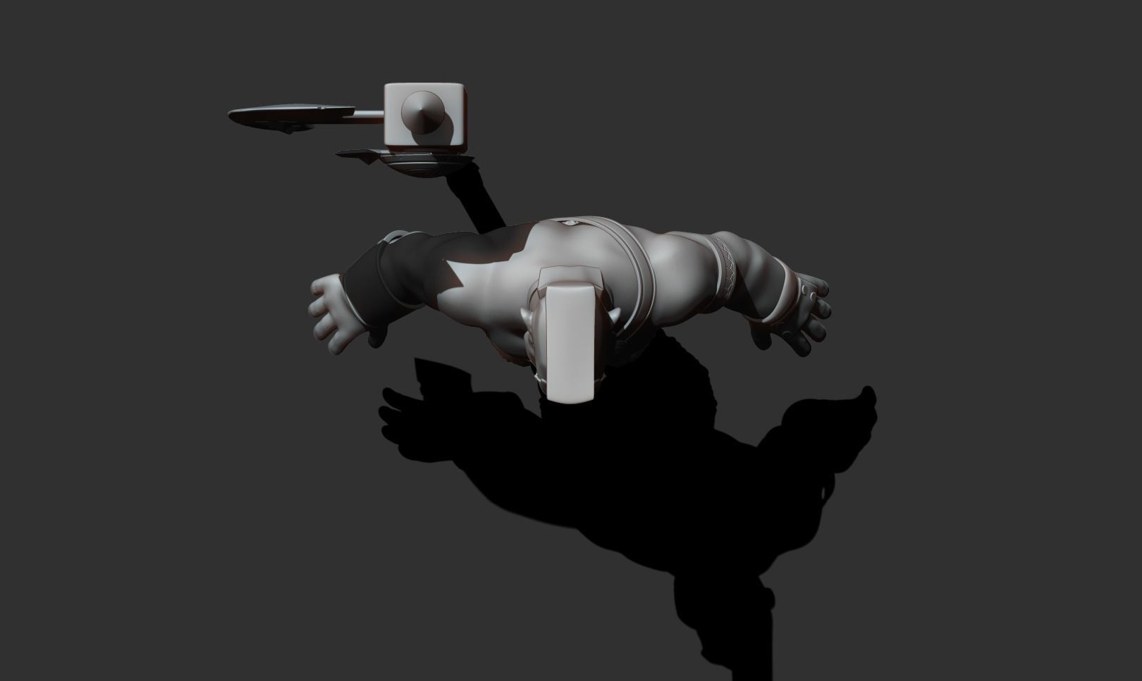 Viking Warrior Low-poly 3D model_21