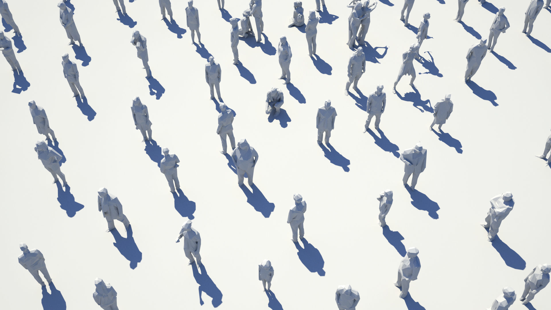 Low Poly People Pack - 296 Pieces Low-poly 3D model_19