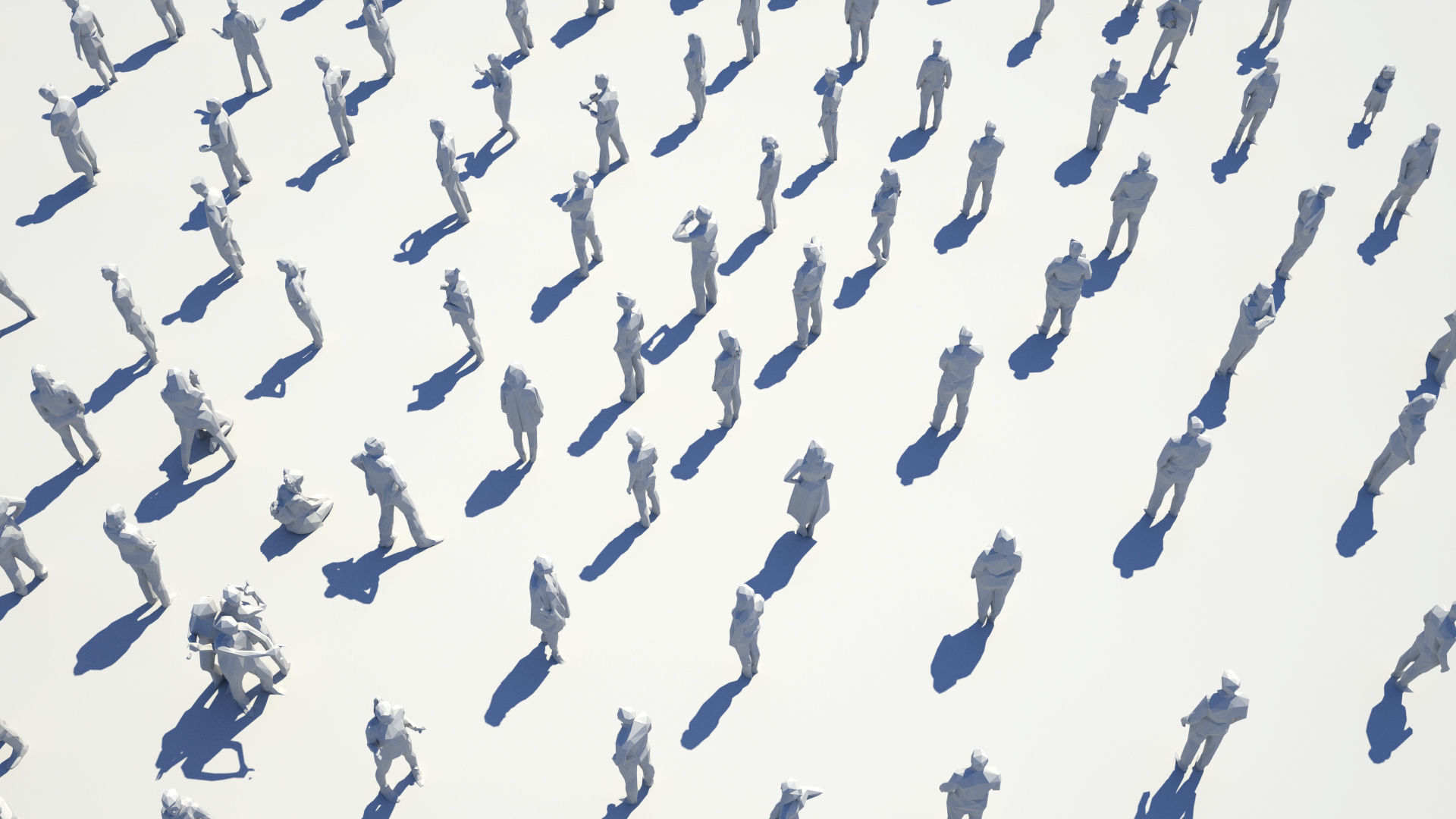 Low Poly People Pack - 296 Pieces Low-poly 3D model_21