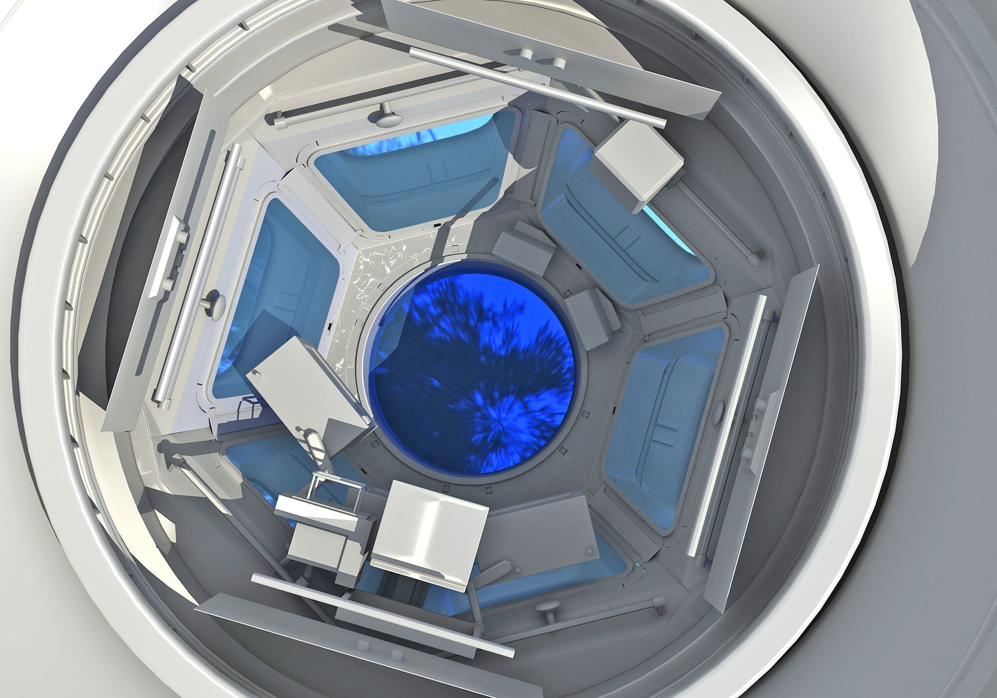 Cupola ISS Module 3D model_5