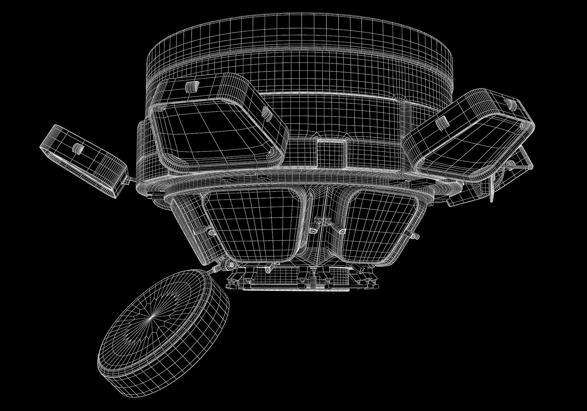 Cupola ISS Module 3D model_7