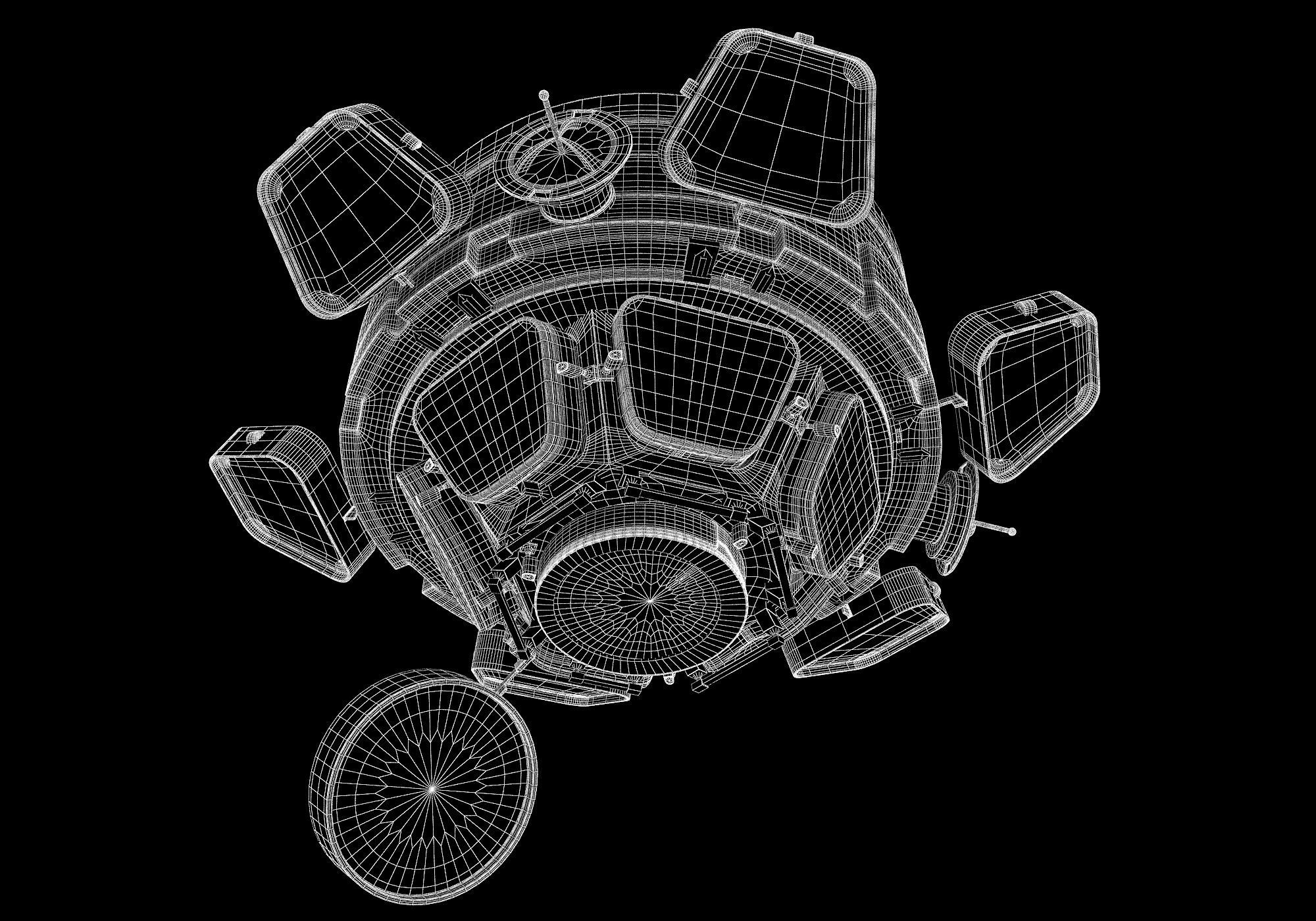 Cupola ISS Module 3D model_8