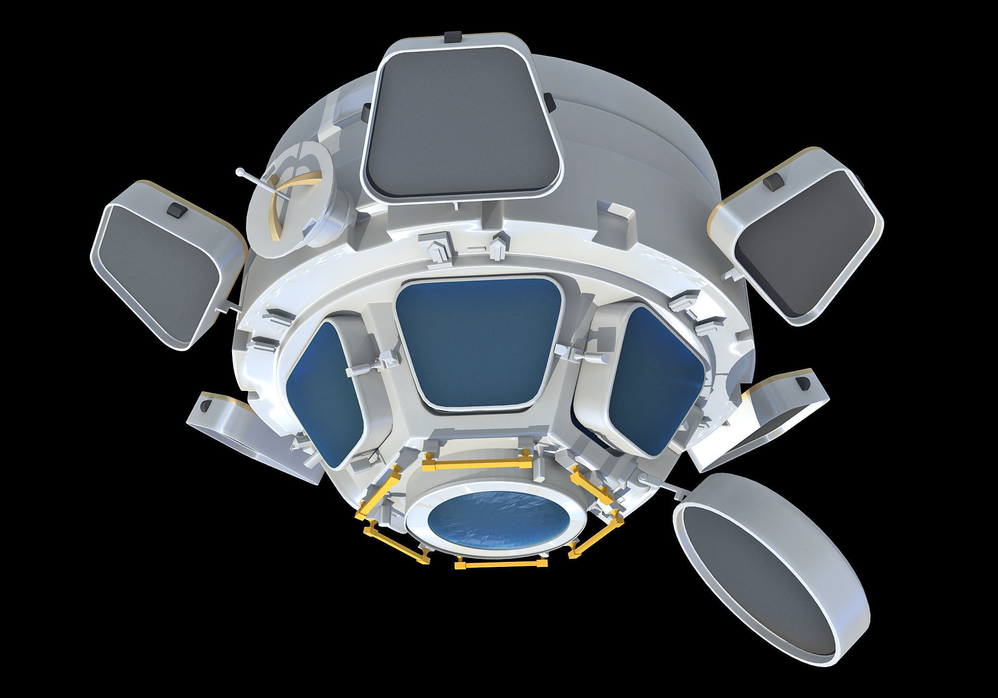 Cupola ISS Module 3D model_1