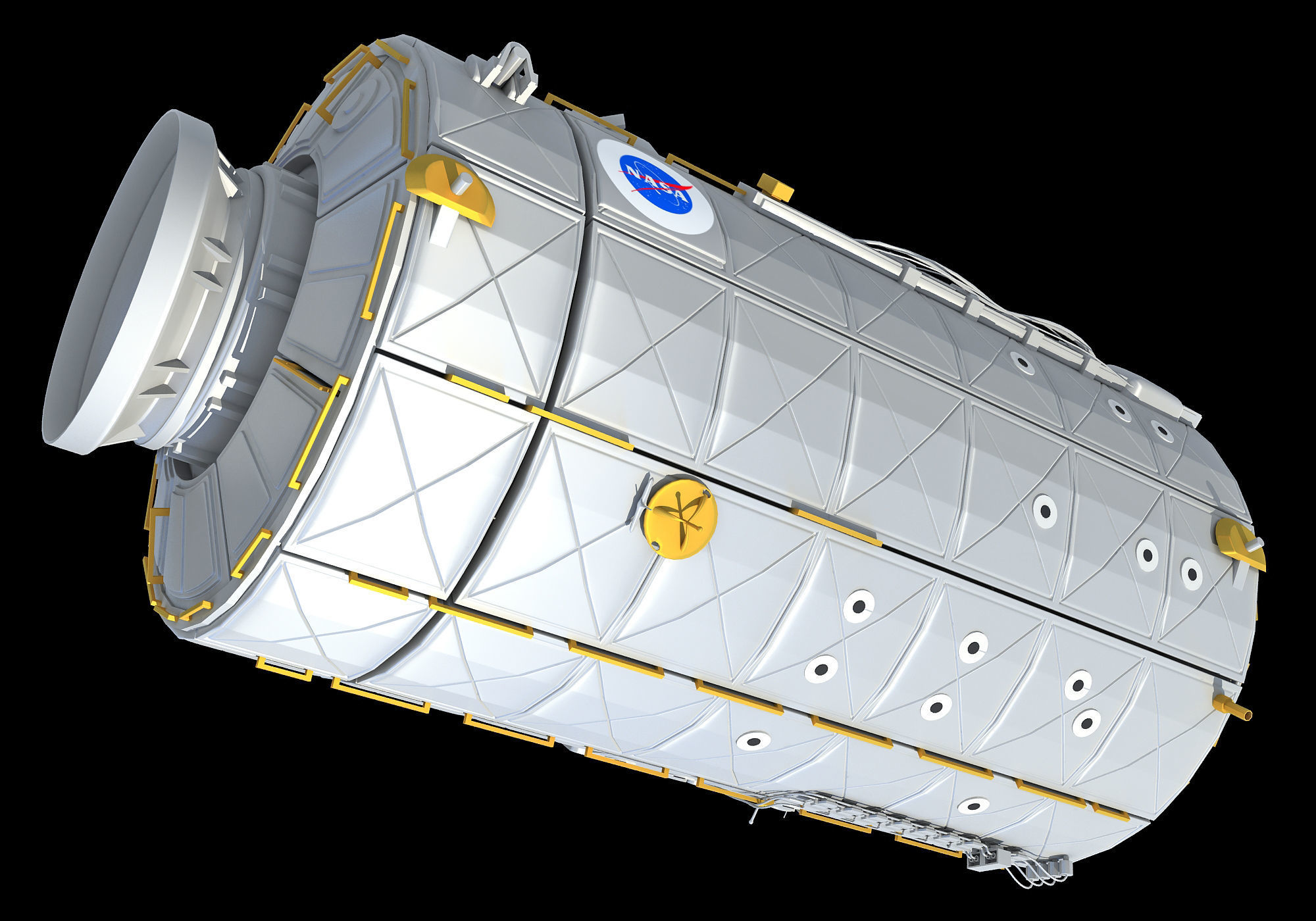 ISS International Space Station Module Destiny 3D model_3