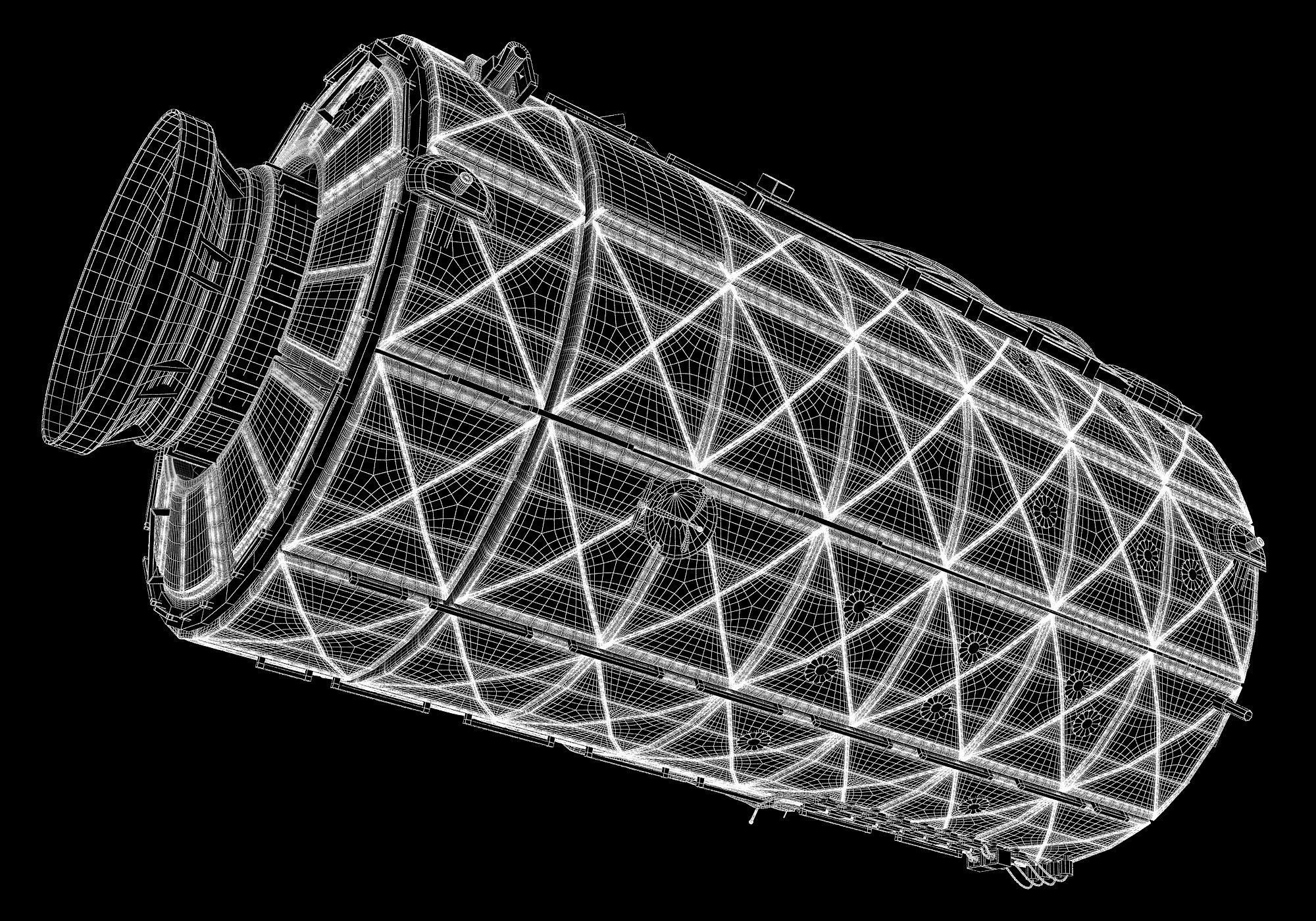 ISS International Space Station Module Destiny 3D model_8