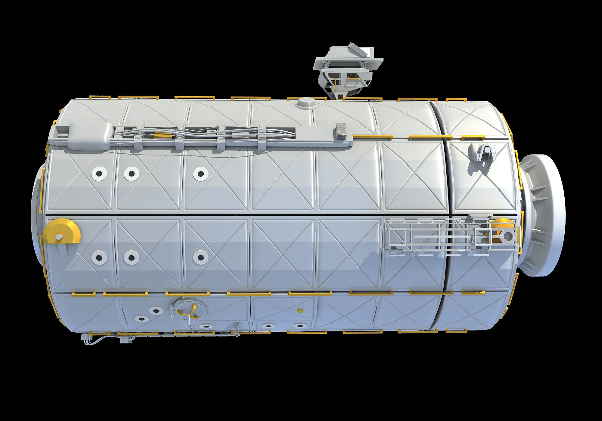 ISS International Space Station Module Destiny 3D model_2