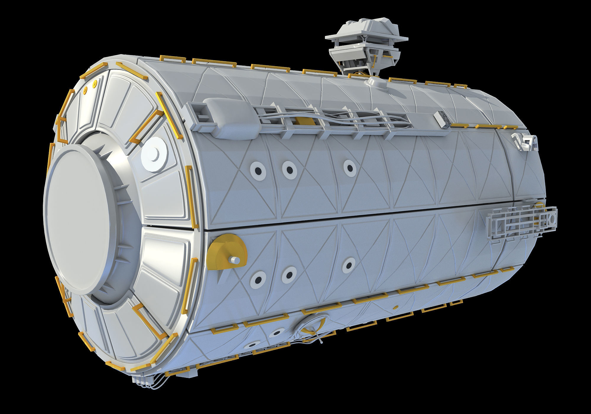 ISS International Space Station Module Destiny 3D model_1