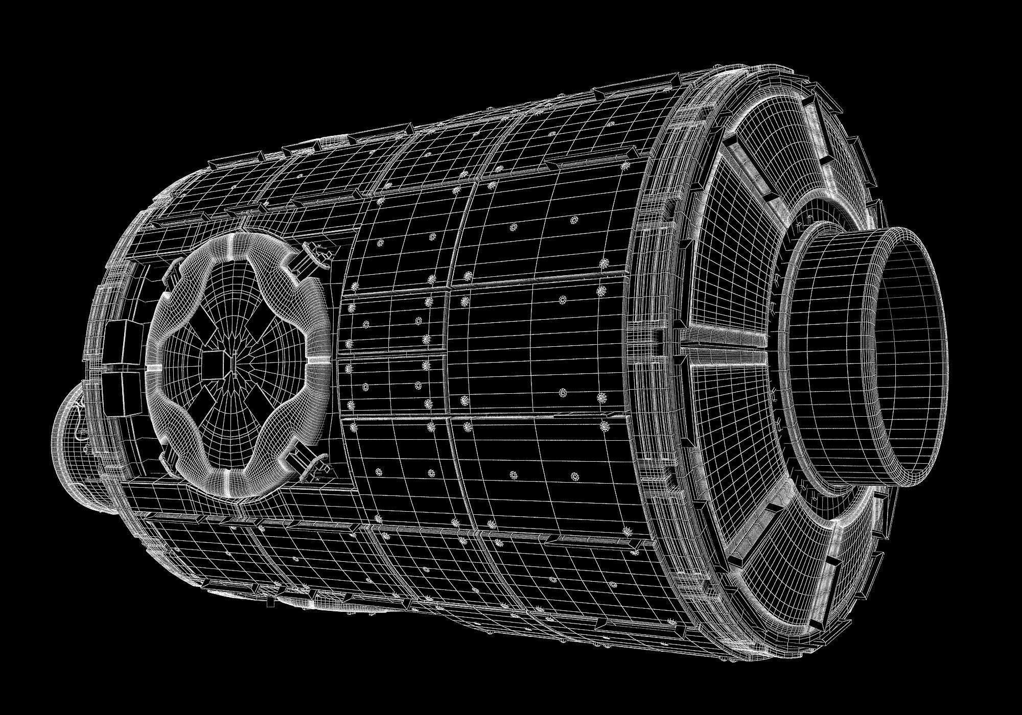 Tranquility Node 3 ISS Module 3D model_8