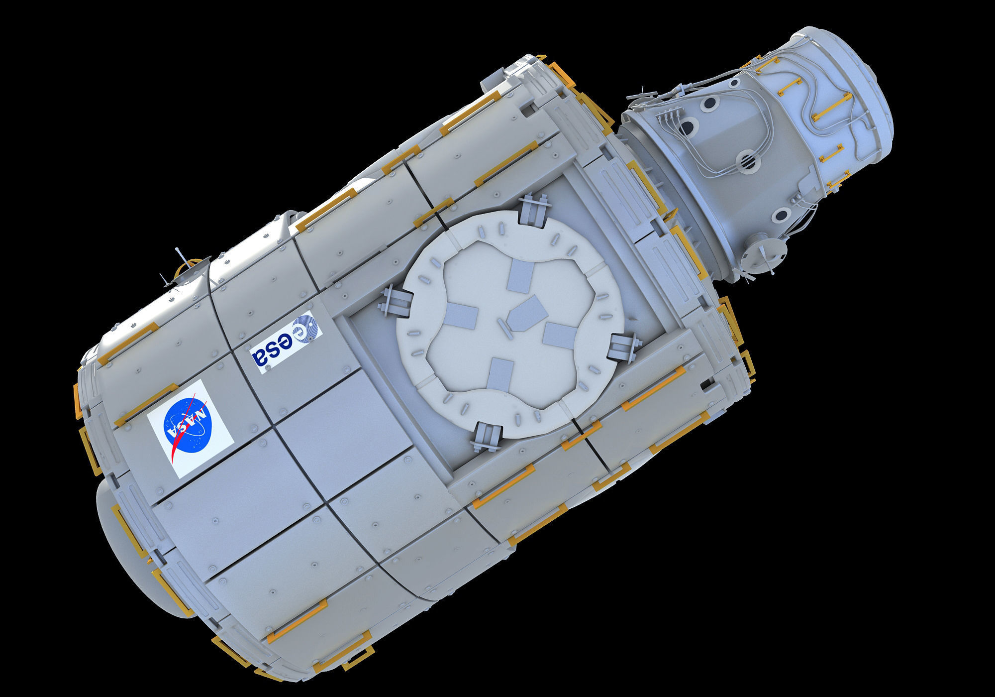 Tranquility Node 3 ISS Module 3D model_5