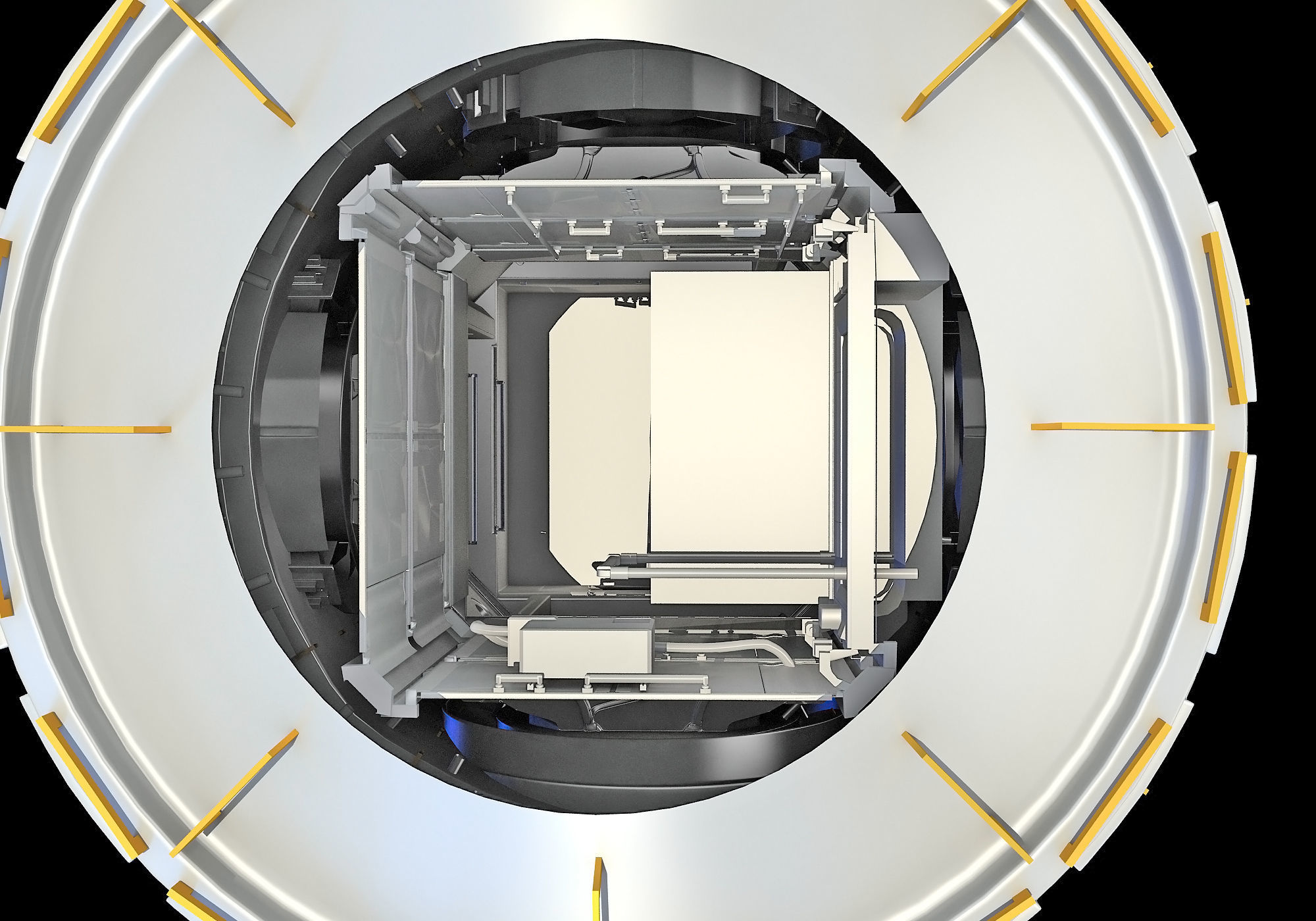 Tranquility Node 3 ISS Module 3D model_7